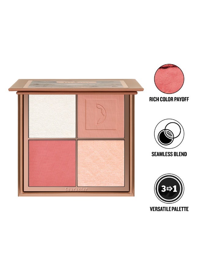 Character 4 Color Blush & Highlighter Palette - Image 1